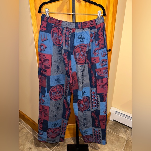 Kala Imports Patchwork Hippy Pants Handmade in Nepal Size 2X/3X NEW - Picture 3 of 8